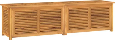 Produktbild von vidaXL Gartenbox mit Beutel 200x50x55 cm Massivholz Teak