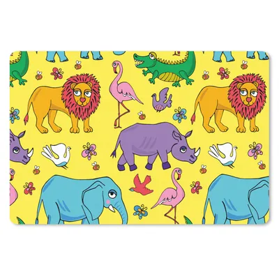 Produktbild von MuchoWow® Schreibtischunterlage Flamingo - Tiere - Muster 60x40 cm - XXL Mauspad - Großes Mauspad