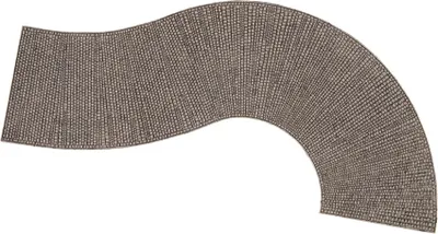 Image de NOCH 60316 Courbe structurée "Pavés" 7,5 cm de large, env. 32 cm de long