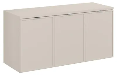 Image de Ensemble de salle de bain BRAZZA : meuble sous vasque à tiroirs 120cm + plan pour vasque