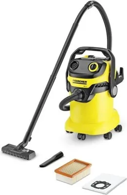 Produktbild von Kärcher WD 5, 1100 W, Trommel-Vakuum, Trocken&Nass, 25 l, Schwarz, Gelb