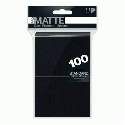 Produktbild von Ultra Pro - Schwarze Pro-Matte-Hüllen (100)