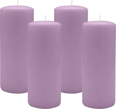 Produktbild von 4er Set Adventskranzkerzen Mittelflieder Ø 80 x 200 mm