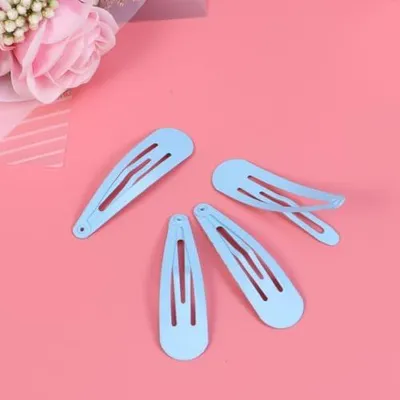 Produktbild von 50 Stück Haarspangen aus Metall mit Wassertröpfchen Design Bunte Kinderhaarspange für Einschulung Deko Stabile Haarnadeln und Haarklammern
