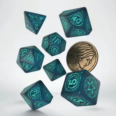 Zdjęcie produktu dla Kości Wiedźmin - Yennefer (turkusowe)