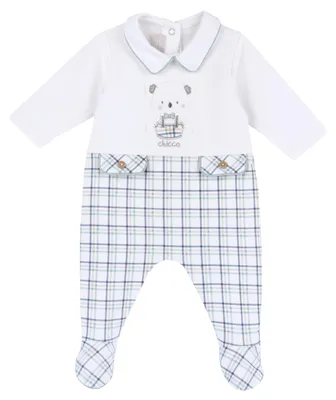Productafbeelding van Chicco unisex babyromper met knoopsluiting, wit (2), 6 maanden
