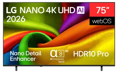 Produktbild von LG 75NU850B6LA NANO 4K UHD TV 189 cm (75")