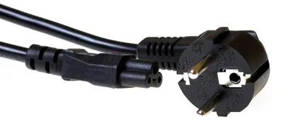 Imagen del producto de ACT AK5163, 5 metros, conector CEE7/7, divisor C5, cable H05VV-F, 230 V, 2.5 A