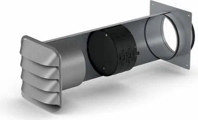Image de Naber COMPAIR STEEL flow® 150 conduit mural avec THERMOBOX acier galvanisé, acier inoxydable 4061031
