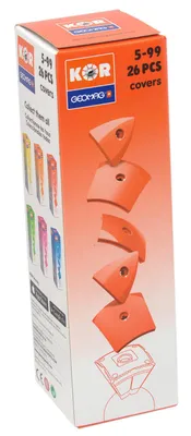 Produktbild von Geomag KOR 2.0 Pantone 485 Red 26 pcs, Neodym-Magnet-Spielzeug, 5 Jahr(e), Rot
