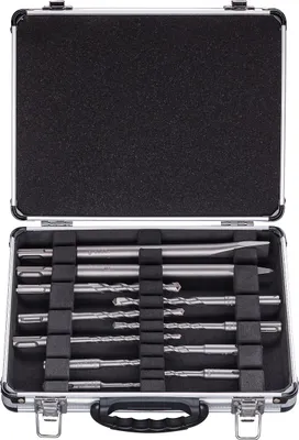 Image de Coffret de forets SDS-Plus (9 forets + 1 burin pointu + 1 burin plat) - BOSCH - 2608578765