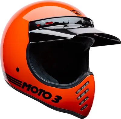 Produktbild von Bell Moto-3 Classic Gloss Org Motocross-Helm, XL (61/62)