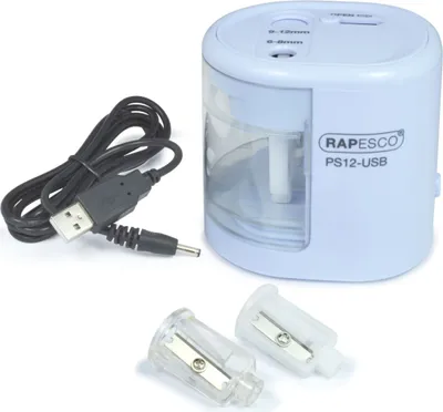Immagine prodotto di RAPESCO 1447 RAPESCO Affilatore elettrico doppio PS12-USB, azzurro