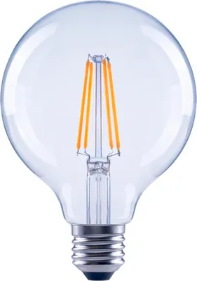 Produktbild von LED-Filament, E27, 806lm ersetzt 60W Globelampe, G95, klar, Warmweiß (