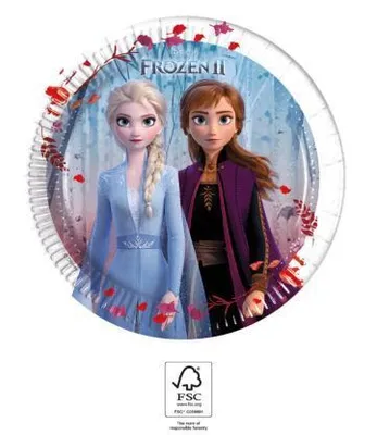 Obrázek produktu pro Párty talíře Ledové Království 2 - Frozen 2 - 20 cm - 8 ks
