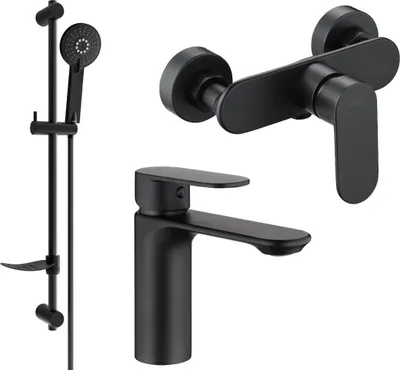 Produktbild von Mexen Milo DF40 Brausegarnitur, Schwarz - 71304DF40-70
