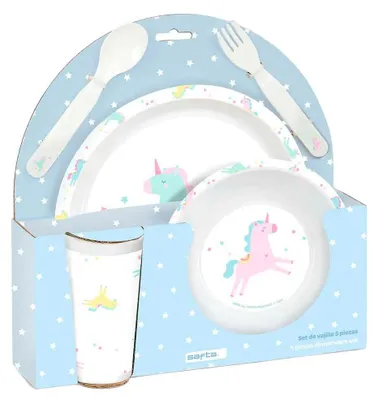Immagine prodotto di Set di stoviglie per bambini Safta Unicornio PVC