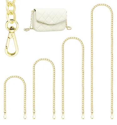 4-teilige Handtaschen-Kettenriemen, Gold, 40-120 cm