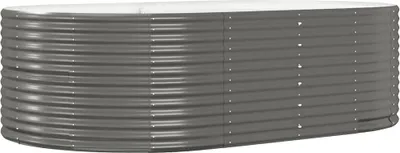 Produktbild von Hochbeet Grau 212x140x68 cm Verzinkter Stahl