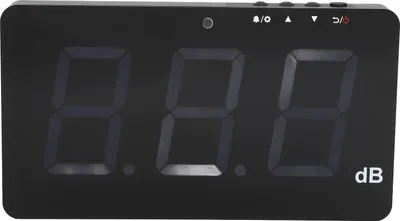 Image de Sonomètre avec grand écran LCD, montage mural, rechargeable pour une utilisation précise à la maison/B��ro sans Urement