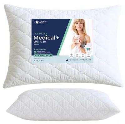 Obrázek produktu pro AMW MEDICAL Polštář do postele, 50x70 cm, antialergický, pohodlný