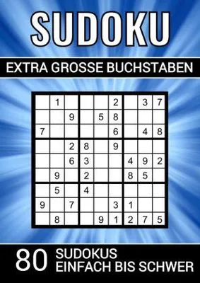 Produktbild von Sudoku extra grosse Buchstaben - 80 Sudokus einfach bis schwer