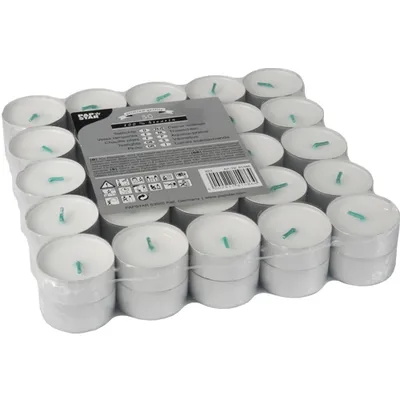 Produktbild von PAPSTAR Teelichter Durchmesser: 37,2 mm weiß 50 Stück