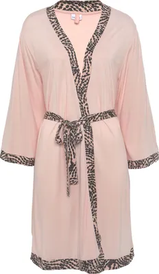 Produktbild von LASCANA Kimono rosa anthrazit gemustert Größe 36/38
