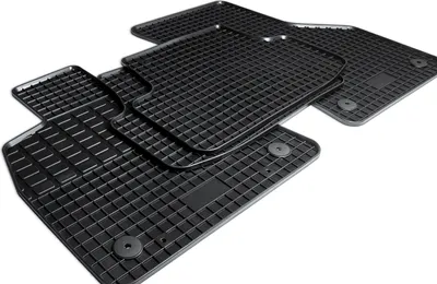 Produktbild von Gummimatten passend für VW Golf 7 Golf 8 Limo Kombi Fußmatten 2012-11/2019, Farbe:schwarz