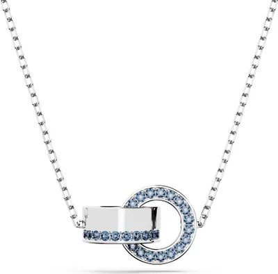 Produktbild von Swarovski Damen Halskette Anhänger Dextera Rhodium Blau 5663504