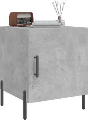 Obrázek produktu pro vidaXL Noční stolek Concrete Grey 40x40x50 cm Dřevěný materiál