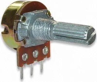 Produktbild von Drehpotentiometer 100 kA logarithmisch L 20 mm
