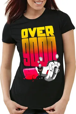 Produktbild von style3 Over 9000 Damen T-Shirt vegeta power level, Farbe:Schwarz, Größe:L