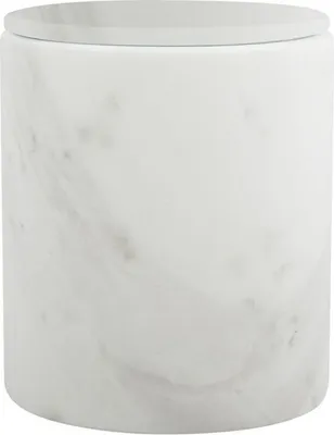 Produktbild von Spirella Universaldose Sana Kosmetikdose, Wattedose, Aufbewahrung Bad, 10,2 x 12 cm, Marmor