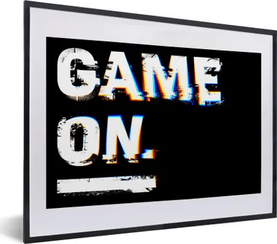 Produktbild von MuchoWow® Gerahmtes Poster Spiel - Zitate - Gamer 40x30 cm - Poster mit Schwarzem Bilderrahmen Wandposter Rahmen Foto Bilder - Bilderrahmen - Poster im Rahmen