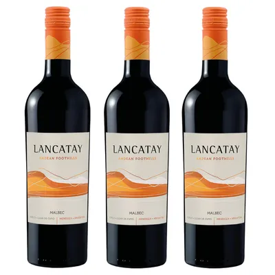 Produktbild von Lancatay Malbec Mendoza Rotwein aus Argentinien 750ml 3er Pack
