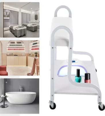 Zdjęcie produktu dla Wanna do stóp, solidny i trwały przenośny wózek do salonu kosmetycznego, spa do paznokci lub kąpieli stóp