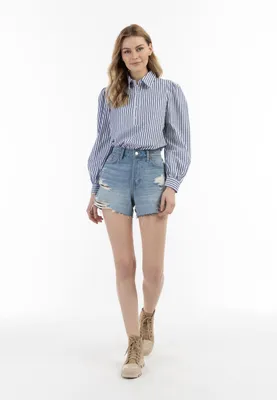 Immagine prodotto di SAPORTA, camicia da donna - bianca e blu, taglia S