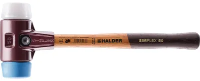 Image de Halder Marteau de protection diamètre 50mm 1055g Simplex avec insert de frappe Super-plastique / TPE - 3017050