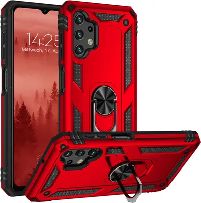 Produktbild von Armor Outdoor Handyhülle für Samsung Galaxy A13 Handy Panzer Case Cover Schutzhülle Farbe: Rot