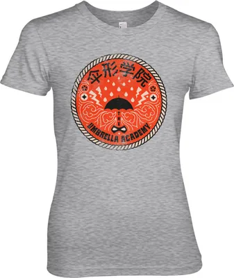 Produktbild von The Umbrella Academy Distressed Patch Girly Tee - Large - HeatherGrey