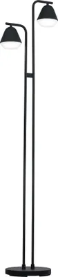 Produktbild von EGLO Stehlampe Palbieta, Stehleuchte Industrial,Standleuchte aus Stahl und Kunststoff, Wohnzimmerlampe in Schwarz,Satiniert, Tritt-Schalter, GU10