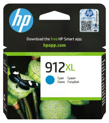 Image de HP 912XL High Yield Cyan Original Ink Cartridge cartouche d'encre 1 pièce(s) Rendement élevé (XL)