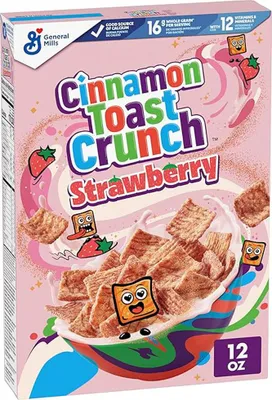Produktbild von General Mills Strawberry Toast Crunch Cereal 340g