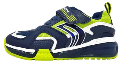 Image de Geox J Bayonyc, chaussures pour garçons, chaussures de sport, chaussures d'intérieur, couleur bleue