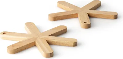 Immagine prodotto di CONTINENTA Untersetzer Stern 2er Set, Gummibaum Ø19x1,2 cm 3421 4017167342108 Vorteilset – 4 Stück – inkl. 4 Edelstahl-Trinkhalme