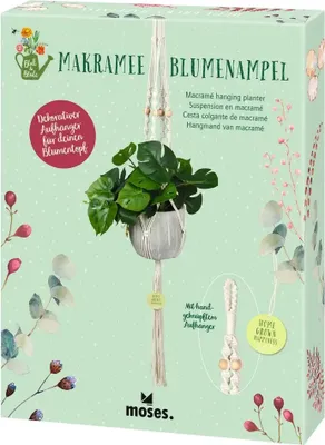 Produktbild von moses Verlag Blatt & Blüte Makramee Blumenampel BLATT&BLUETE