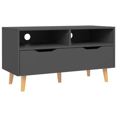 Zdjęcie produktu dla vidaXL Szafka pod telewizor szara 90x40x48,5 cm Drewno inżynieryjne