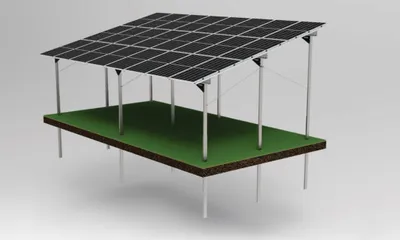 Produktbild von PV-Carport bis 7x10m Alu Solar Carport 6300Z