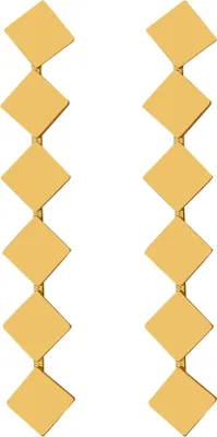 Produktbild von Lange Ohrstecker mit geometrischen Anhängern